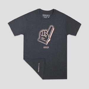 Baseballism Number One Mom | T-Shirt in Charcoal Gray